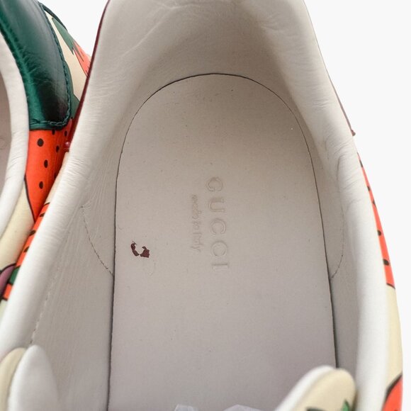 Gucci Cream and Orange Strawberry Sneakers - Picture 12 of 13